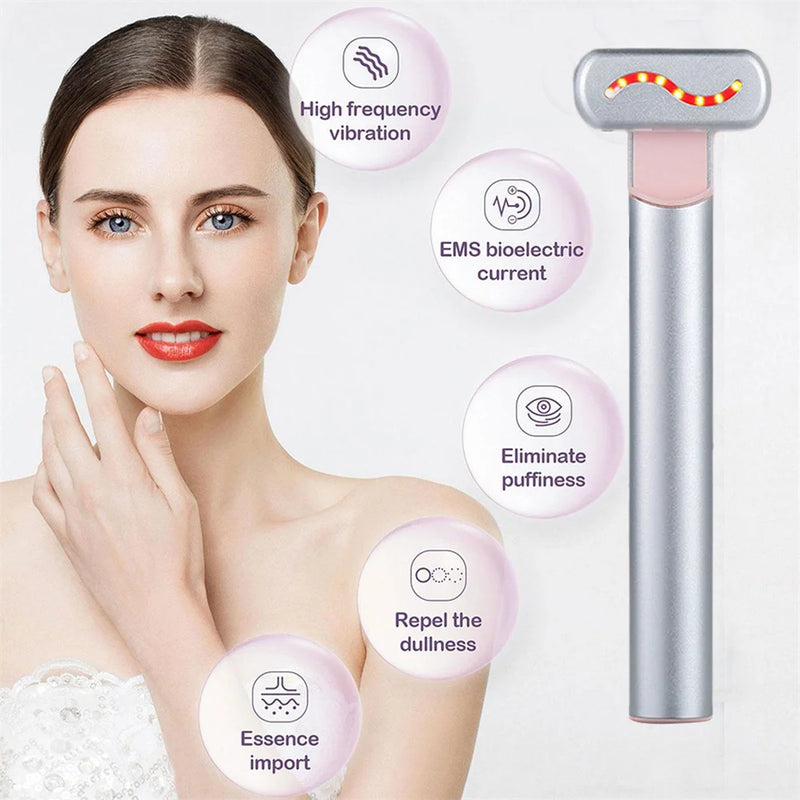 Beauty Wand, Red-Light Therapy LED Facial Light