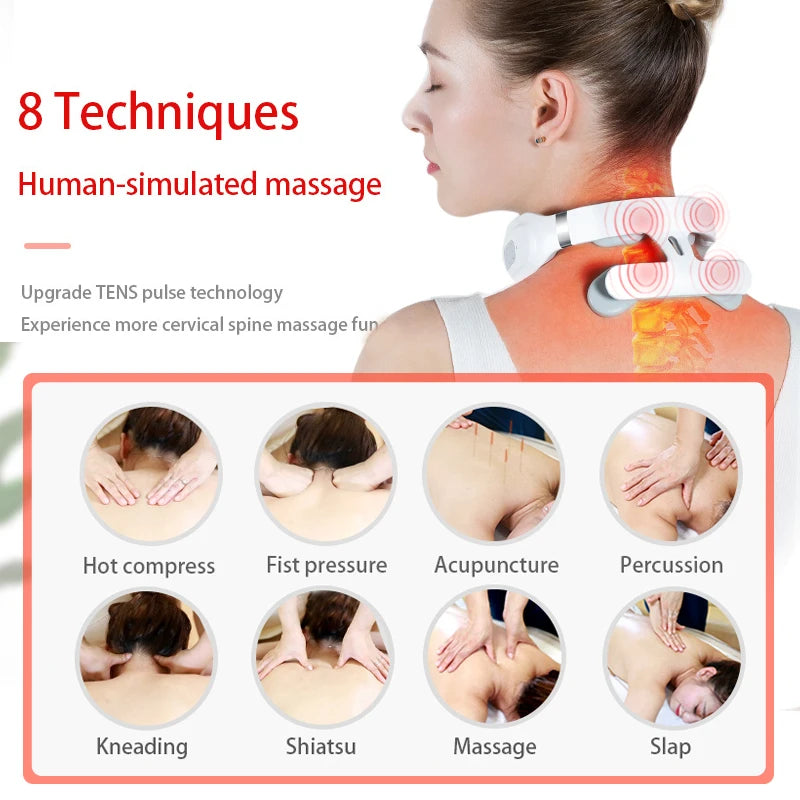 Portable Electric Neck Massager for Pain Relief-Health Gadget